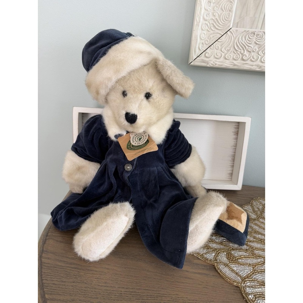 Boyds Bears Alexis Berriman Plush Teddy Bear Archive Collection Vintage Navy